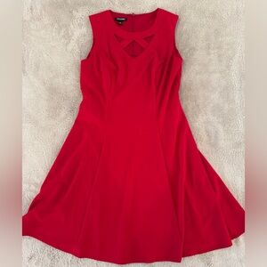 Red Roz & Ali Red Sleeveless Dress